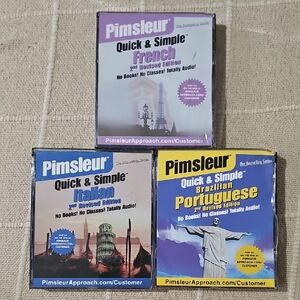 French, Italian, & Portuguese Lesson CD Sets